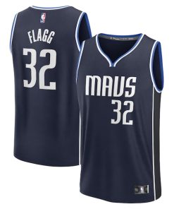Cooper Flagg Dallas Mavericks  2025 NBA Draft First Round Pick Fast Break Replica Jersey - Statement Edition - Navy