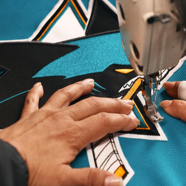 San Jose Sharks Home Authentic Pro Jersey - Teal - Image 6