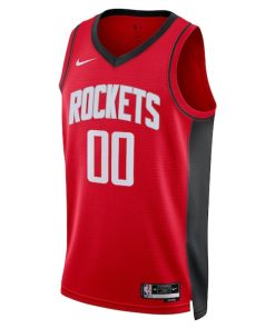 Alternative view of Houston Rockets Nike Unisex Swingman Custom Jersey Red - Icon Edition
