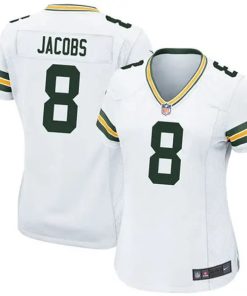 Josh Jacobs Green Bay Packers Nike Women's Team Game Jersey -  White