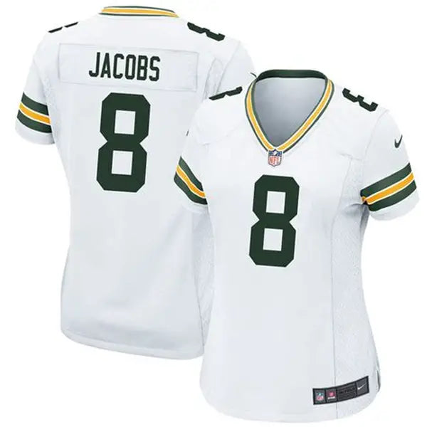 Josh Jacobs Green Bay Packers Nike Women's Team Game Jersey - White