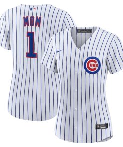 Chicago Cubs Nike Women's #1 Mom Home Replica Jersey - White