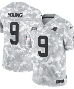 Bryce Young Carolina Panthers Nike 2024 Salute to Service Limited Jersey - Arctic Camo