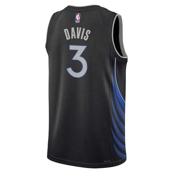 Anthony Davis Dallas Mavericks Nike Unisex 2025/26 Swingman Jersey - Black - City Edition - Image 3