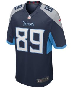 Alternative view of Frank Wycheck Tennessee Titans Nike Game Retired Player Jersey - Navy