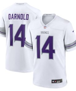 Alternative view of Sam Darnold Minnesota Vikings Nike Alternate Game Player Jersey - White