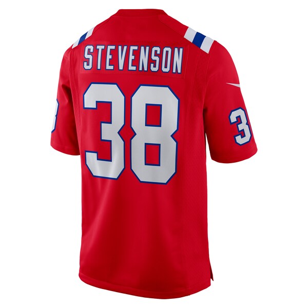 Rhamondre Stevenson New England Patriots Nike Alternate Game Player Jersey - Red/Navy/White - Image 4