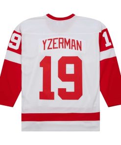 Alternative view of Steve Yzerman Detroit Red Wings  1983/84 Blue Line Player Jersey - White