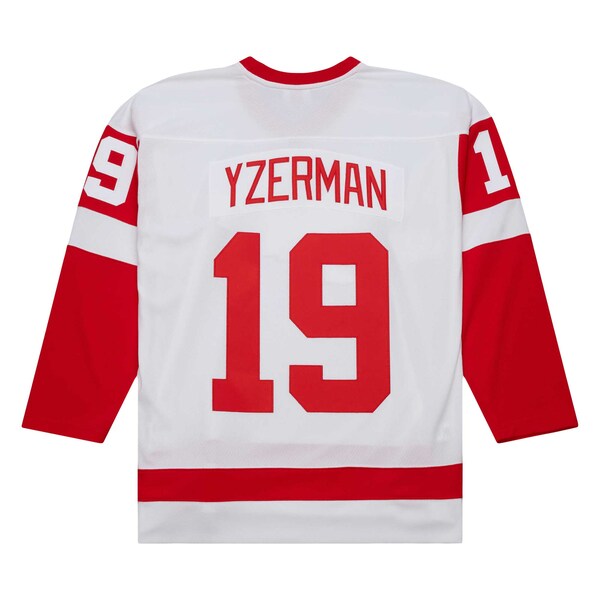 Steve Yzerman Detroit Red Wings 1983/84 Blue Line Player Jersey - White - Image 2
