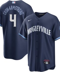 Pete Crow-Armstrong Chicago Cubs Nike City Connect Player Jersey - Navy
