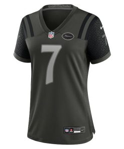 Alternative view of Justin Fields New York Jets Nike Women's 2025 Rivalries Collection Game Jersey - Gotham Green