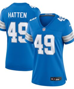 Hogan Hatten Detroit Lions Nike Women's Game Jersey -  Blue