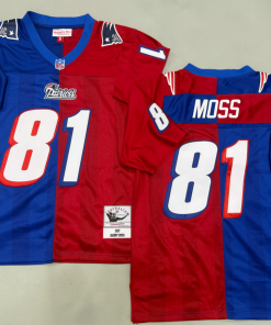 Randy Moss New England Patriots Authentic Split Throwback Retired Player Jersey