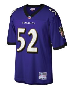 Alternative view of Ray Lewis Baltimore Ravens Big & Tall 2000 Retired Player Replica Jersey - Purple