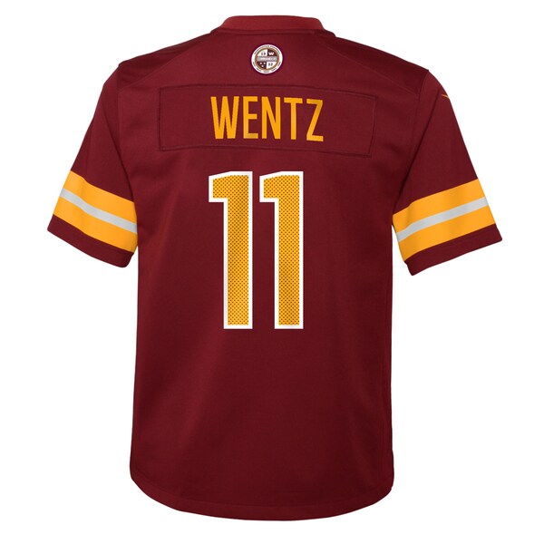 Carson Wentz Washington Commanders Nike Youth Game Jersey - Burgundy/Black/White - Image 4