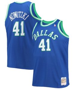Dirk Nowitzki Dallas Mavericks Big & Tall 1998/99 Hardwood Classics Swingman Jersey - Blue