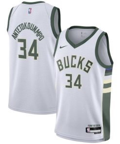 Giannis Antetokounmpo Milwaukee Bucks Nike Youth Swingman Jersey - Association Edition - White