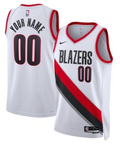 Portland Trail Blazers Nike Unisex Swingman Custom Jersey White - Association Edition