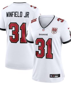 Antoine Winfield Jr. Tampa Bay Buccaneers Nike Women's 50th Season Patch Game Jersey -  White