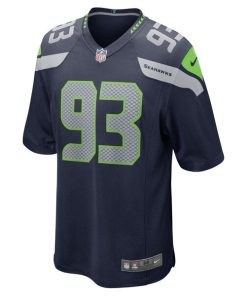 Alternative view of Cameron Young Seattle Seahawks Nike  Game Jersey - College Navy