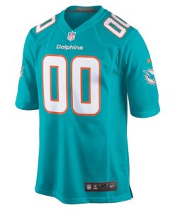 Alternative view of Miami Dolphins Nike Custom Game Jersey - Aqua