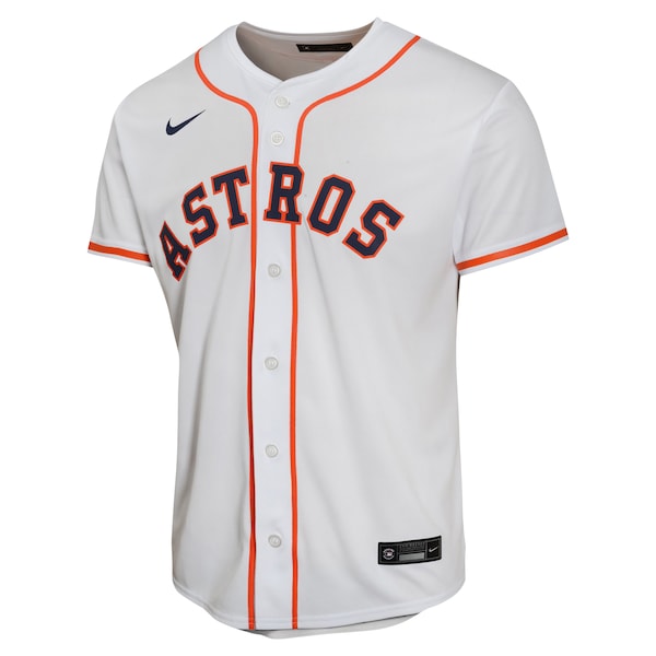 Jose Altuve Houston Astros Nike Youth Home Game Player Jersey - White - Image 2