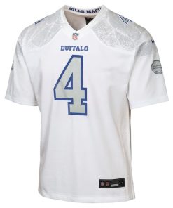 Alternative view of James Cook III Buffalo Bills Nike Youth 2025 Rivalries Collection Game Jersey - White