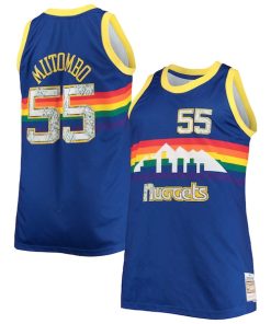 Dikembe Mutombo Denver Nuggets Big & Tall 1991/92 NBA 75th Anniversary Diamond Swingman Jersey - Blue