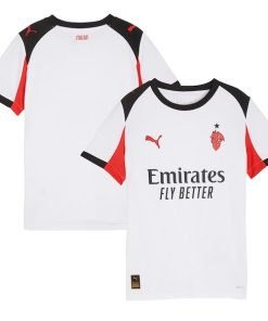 Alternative view of AC Milan Puma Youth 2025/26  Replica Jersey - White/Yellow