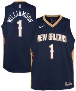 Zion Williamson New Orleans Pelicans Nike Youth Swingman Jersey - Icon Edition - Navy/White
