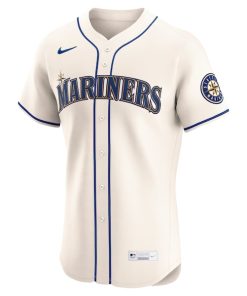 Alternative view of Seattle Mariners Nike Alternate Elite Jersey - Cream