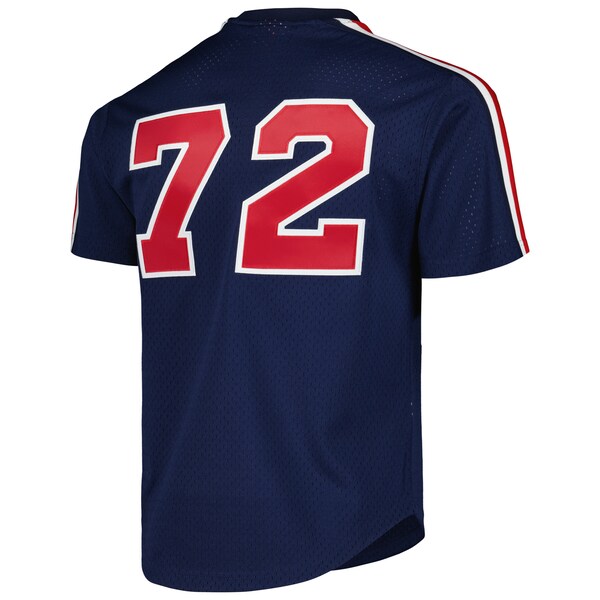 Carlton Fisk Chicago White Sox Cooperstown Collection Mesh Batting Practice Jersey - Navy - Image 4