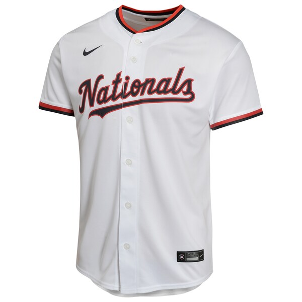 CJ Abrams Washington Nationals Nike Youth Home Game Player Jersey - White - Image 2