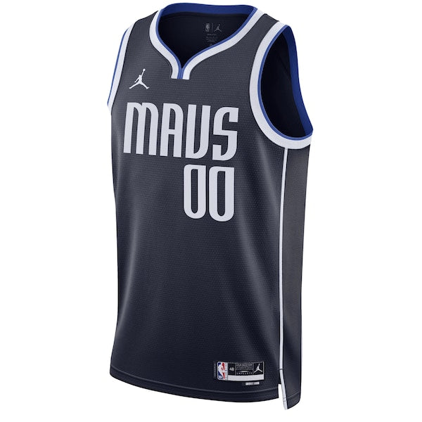 Dallas Mavericks Jordan Brand Unisex 2022/23 Swingman Custom Jersey - Statement Edition - Navy - Image 2