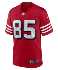 Alternative view of George Kittle San Francisco 49ers Nike Alternate Game Player Jersey - Scarlet