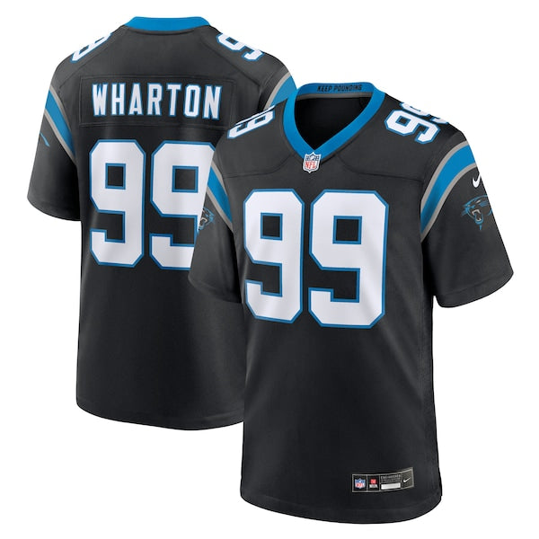 Tershawn Wharton Carolina Panthers Nike Team Game Jersey - Black