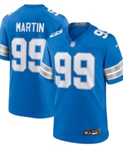 Brodric Martin Detroit Lions Nike Team Game Jersey -  Blue