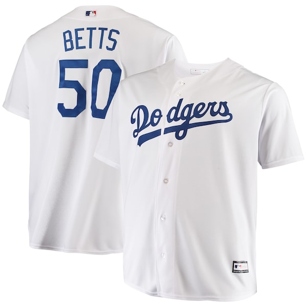 Mookie Betts Los Angeles Dodgers Big & Tall Replica Player Jersey - White/Gray/Royal - Image 2