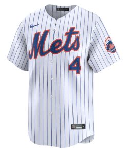 Alternative view of Francisco Alvarez New York Mets Nike Home Limited Player Jersey - White