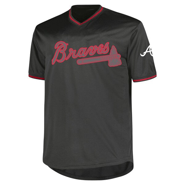 Atlanta Braves Profile Big & Tall Pop Fashion Jersey - Charcoal - Image 2