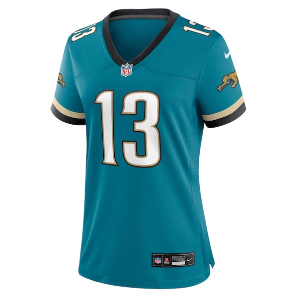 Christian Kirk Jacksonville Jaguars Nike Women's Prowler Throwback Game Jersey - Teal - Image 3