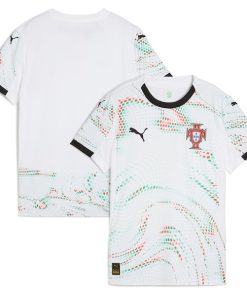 Portugal National Team Puma Women's 2025 Away Replica Jersey - White/Red