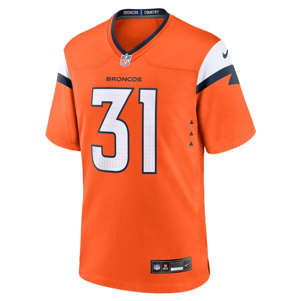 Kris Abrams-Draine Denver Broncos Nike Team Game Jersey - Orange - Image 3
