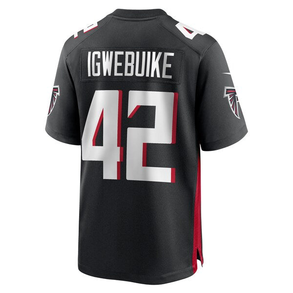 Godwin Igwebuike Atlanta Falcons Nike Game Jersey - Black - Image 3