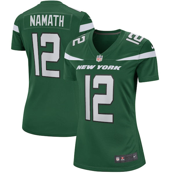 Joe Namath New York Jets Nike Women's Game Retired Player Jersey - Gotham Green/White - Image 2