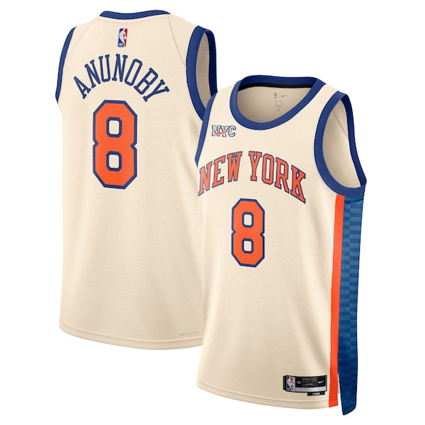OG Anunoby New York Knicks Nike Unisex 2025/26 Swingman Jersey - Cream - City Edition
