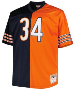 Alternative view of Walter Payton Chicago Bears Big & Tall Split Legacy Retired Player Replica Jersey - Navy/Orange