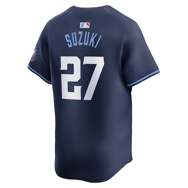 Seiya Suzuki Chicago Cubs Nike City Connect Limited Player Jersey - Navy - Image 3