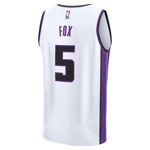 De'Aaron Fox Sacramento Kings Fast Break Replica Player Jersey - Association Edition - White - Image 3