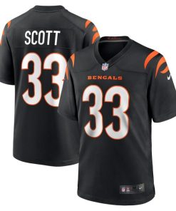 Nick Scott Cincinnati Bengals Nike Game Player Jersey - Black